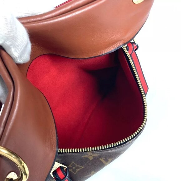 LOUIS VUITTON M43157 Monogram Tuile Reevess Shoulder 2WAY Bag Hand Bag Brown - Picture 15 of 16